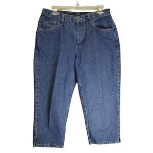 Lee Womens Vintage Y2K‎ High Rise Capri Jeans Medium Wash Blue Size 12M